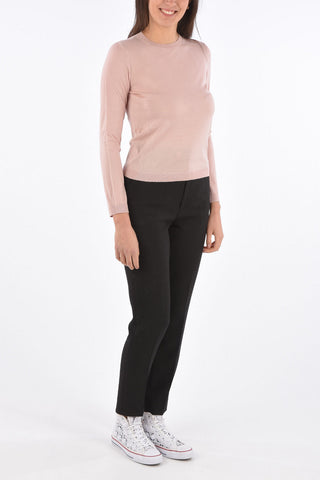 Cashmere Silnk and Wool Crewneck Sweater