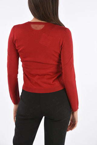 Cashmere Silnk and Wool Crewneck Sweater