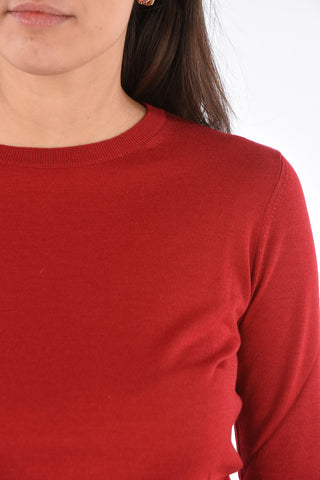 Cashmere Silnk and Wool Crewneck Sweater
