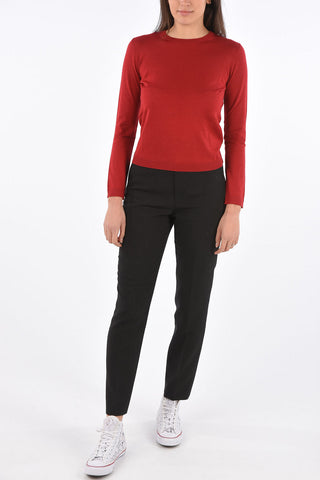 Cashmere Silnk and Wool Crewneck Sweater