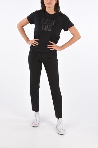 Glittery Printed I LOVE YOU T-shirt
