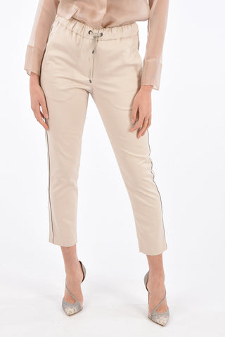 Piping Pants with Drawstring