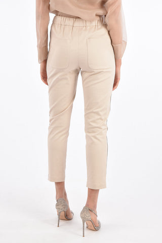Piping Pants with Drawstring
