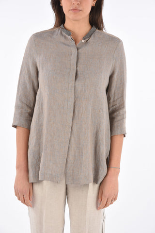 Oversized Hidden Closure Blouse