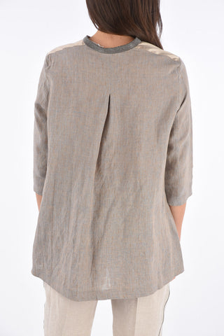 Oversized Hidden Closure Blouse