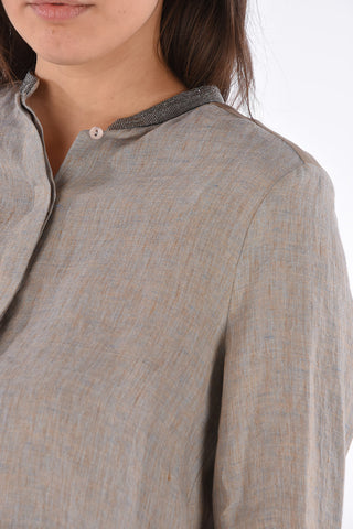 Oversized Hidden Closure Blouse