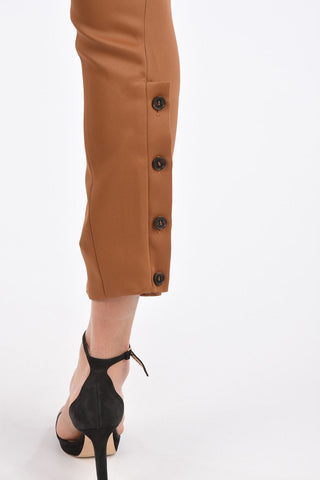 Single Pleat Pants with Ankle Buttons