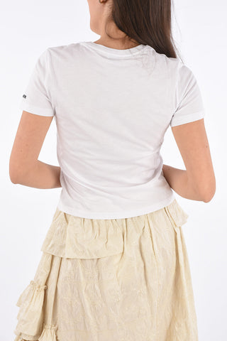 Heart Embroidered Crewneck T-shirt