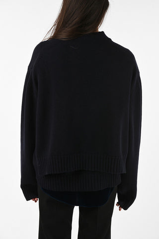 Wool and Cashmere Deconstructed Sweater