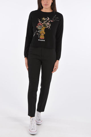 Embroidered Crewneck Sweater
