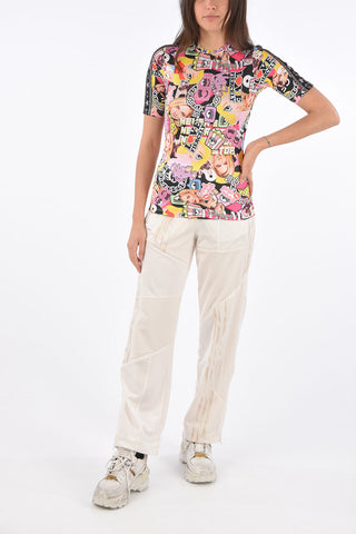 Printed ACTIVE COLLAGE Crew-Neck T-Shirt