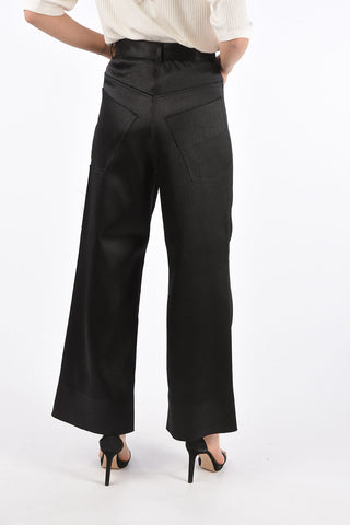 High Waist Wide 5 pocket pants