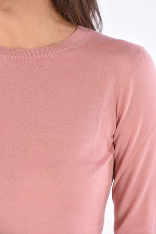 Maglia Girocollo in Lana Seta e Cashmere
