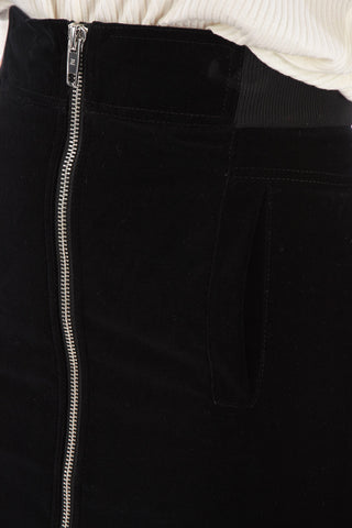 THE MARC JACOBS full zip velvet pencil skirt