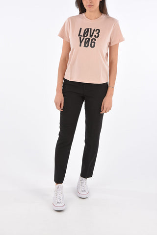 Glittery Printed I LOVE YOU T-shirt