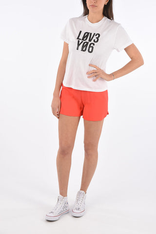 Glittery Printed I LOVE YOU T-shirt