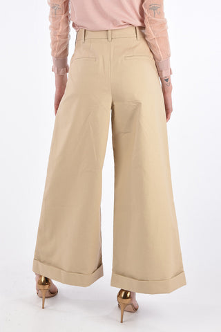 Double Pleat Wide Leg Pants