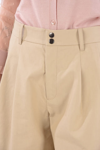 Double Pleat Wide Leg Pants