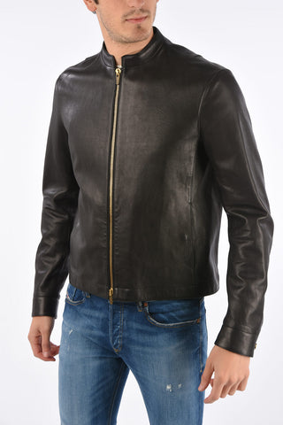 Soft Leather Jetted Pocket Jacket