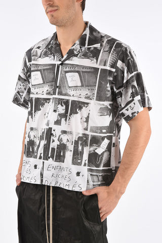 Asymmetrical PHOTOGRAPHIC Short Sleeve Shirt