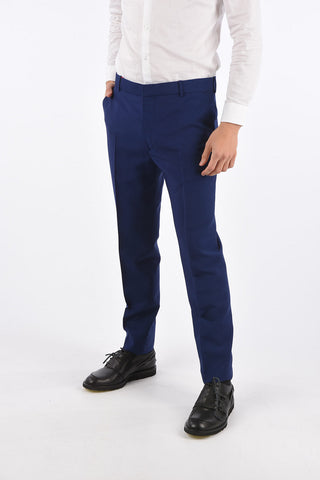 Wool Straight Fit No Hem Pants