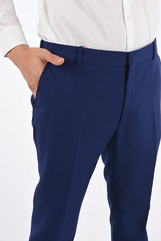 Wool Straight Fit No Hem Pants