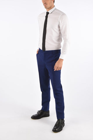 Wool Straight Fit No Hem Pants