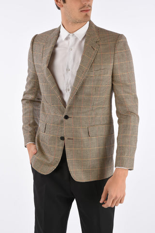 Flap Pocket Houndstooth Blazer