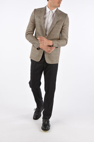 Flap Pocket Houndstooth Blazer