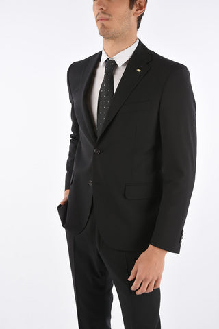 CC COLLECTION  virgin wool RIGHT side vents 2-button suit drop 7R