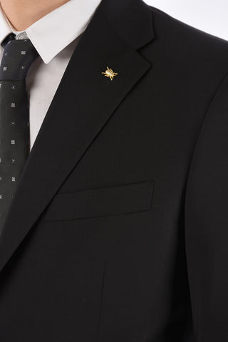 CC COLLECTION  virgin wool RIGHT side vents 2-button suit drop 7R
