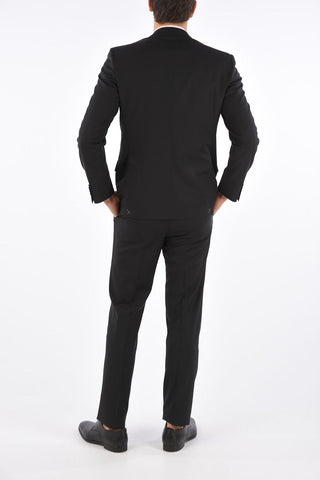 CC COLLECTION  virgin wool RIGHT side vents 2-button suit drop 7R