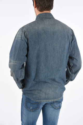 Denim Half Lined Patch Pocket Jacket