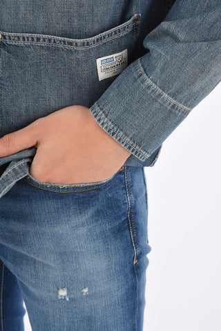 Denim Half Lined Patch Pocket Jacket