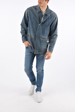 Denim Half Lined Patch Pocket Jacket
