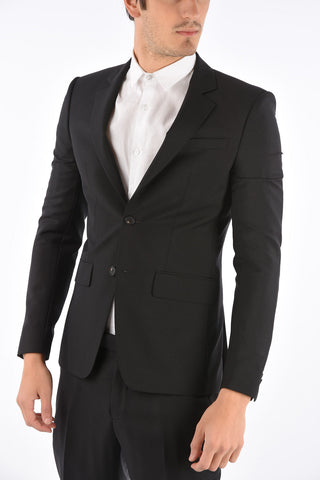 Blazer Foderato in Lana con Tasche con Aletta