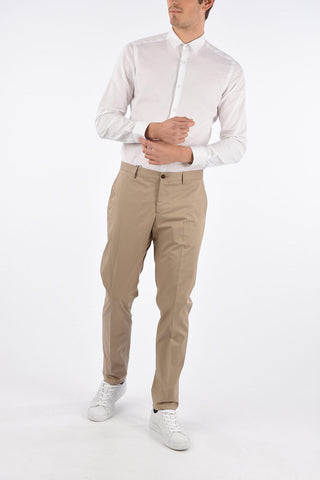 Straight Hem Slim Fit Pants