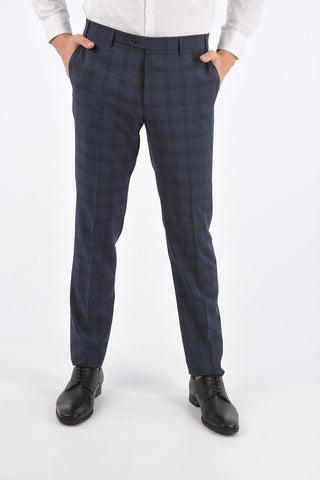 CC COLLECTION abito 2 bottoni RIGHT drop 7R a quadri due spacchi revers classico