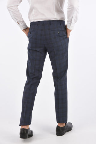 CC COLLECTION abito 2 bottoni RIGHT drop 7R a quadri due spacchi revers classico