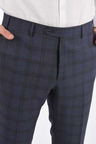 CC COLLECTION abito 2 bottoni RIGHT drop 7R a quadri due spacchi revers classico