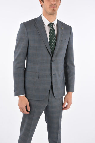 CC COLLECTION virgin wool side vents notch lapel 2-button RIGHT suit drop 7R
