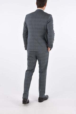 CC COLLECTION virgin wool side vents notch lapel 2-button RIGHT suit drop 7R