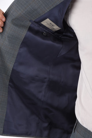 CC COLLECTION virgin wool side vents notch lapel 2-button RIGHT suit drop 7R