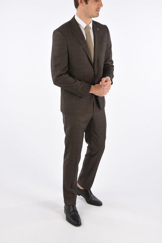 CC COLLECTION check side vents notch lapel 2-button RIGHT suit drop 7R