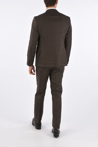 CC COLLECTION check side vents notch lapel 2-button RIGHT suit drop 7R