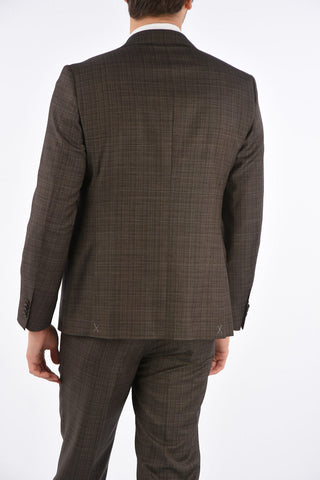 CC COLLECTION check side vents notch lapel 2-button RIGHT suit drop 7R