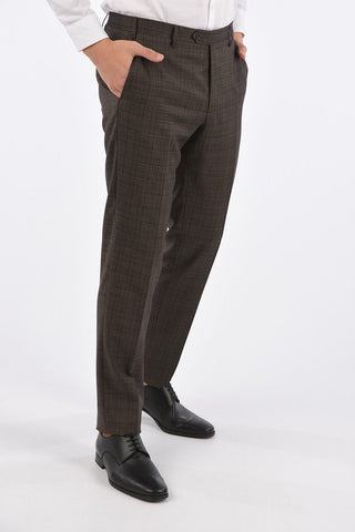 CC COLLECTION check side vents notch lapel 2-button RIGHT suit drop 7R