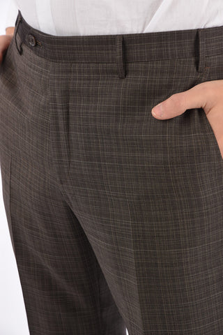 CC COLLECTION check side vents notch lapel 2-button RIGHT suit drop 7R