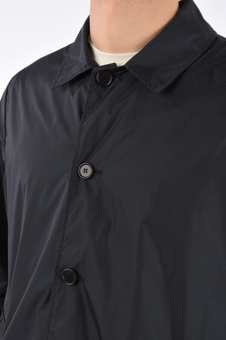 Jetted Pocket  Raincoat Jacket with Hood
