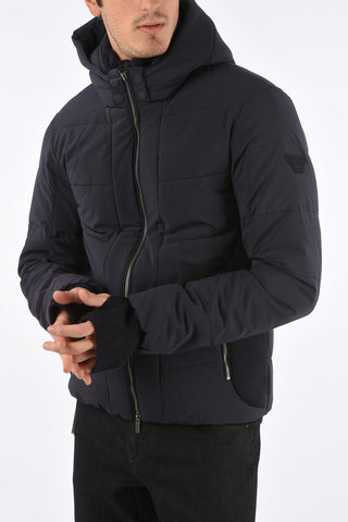 ARMANI JEANS Hooded Puffer Jacket